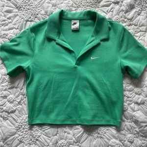 Nike Green Crop Golf Shirt